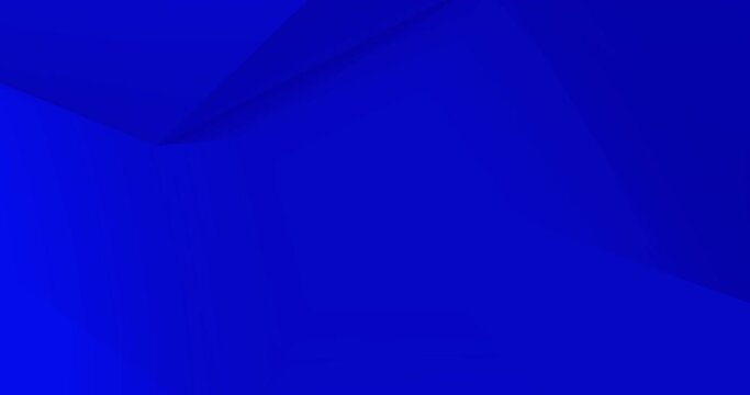 4k dark navy blue looped gradient abstract background. Business video corporate presentation, birthday party backdrop. Endless pure tech transition. Space for text. Random moving soft geometric lines