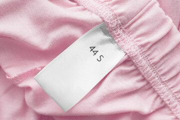 S size clothing label