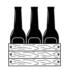 beer bottles in basket