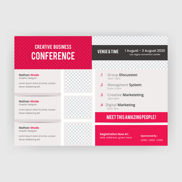 Creative Business Conferance Flyer Template.