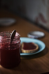 croutons with jam