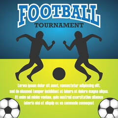 football banner for football tournament. vector illustration