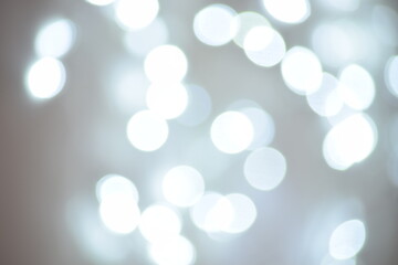 Blurred images from the lamp in the bedroom.