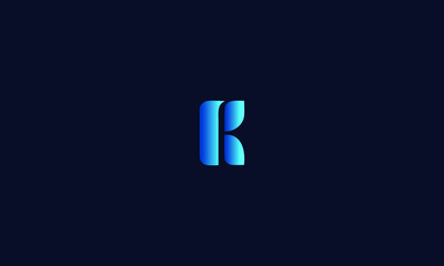 Abstract, Creative, Minimal and Unique Alphabet letter K logo