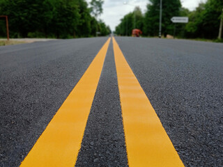 Yellow traffic line color For the safety of traveling