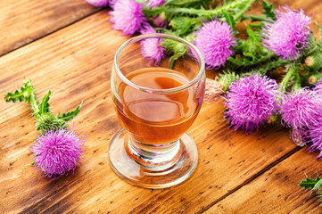 Milk thistle in herbal medicine