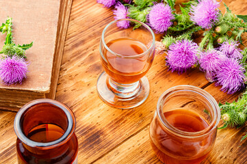 Milk thistle in herbal medicine