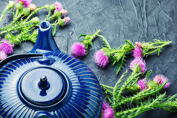 Milk thistle in herbal medicine