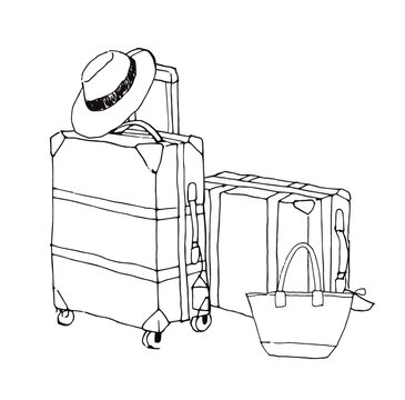 recommend clip art: 夏のリゾート女子旅イラスト素材