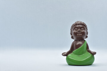 Chinese traditional little monk figure two