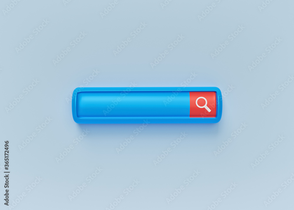 Poster minimal search bar. searching, browsing internet data, information networking concept. 3d rendering