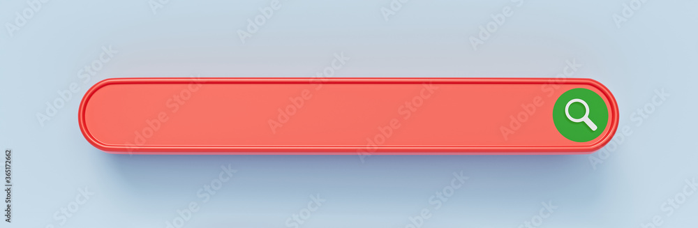 Poster minimal search bar. Searching, Browsing Internet Data, Information Networking Concept. 3d rendering