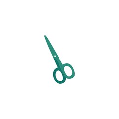 Scissors icon. Hand drawn flat doodle vector illustration