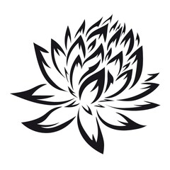 Obraz premium lotus tattoo design