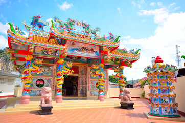 Obraz premium shrine in Chinese style of the on Thailand.