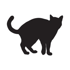 silhouette of a cat