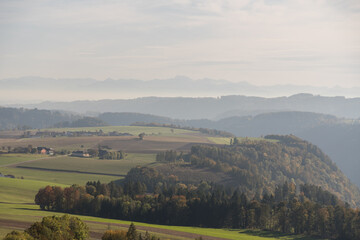 Fototapeta premium Aussicht im Oberen Donautal - Austria