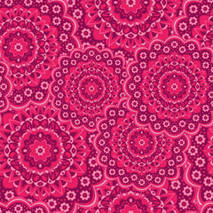 Persian medallion flower seamless ornament design.