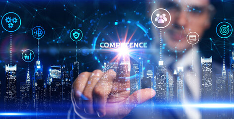Business, Technology, Internet and network concept. Competence Skill Personal development.