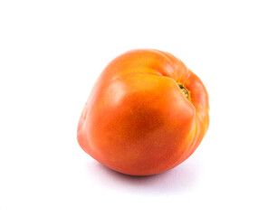 Red tomatoes on isolated on a white background.