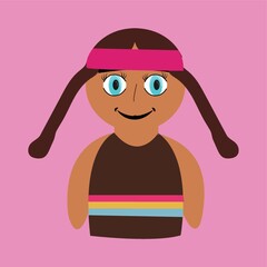 girl wearing headband