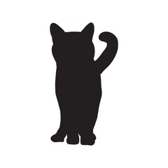 silhouette of a cat