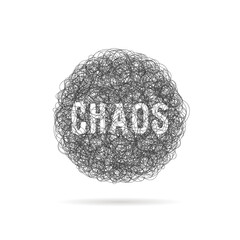 scribble black line like chaos ball