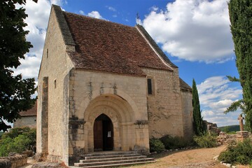 Fototapeta na wymiar Eglise de creysse (Dordogne)