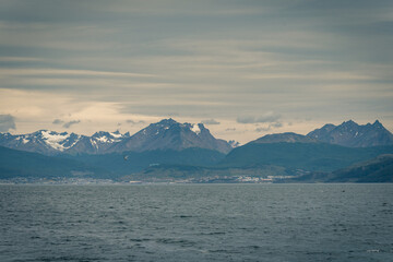 Ushuaia, City at the End of the World, Argentina. 09/05/2019: This is place is full of mountains and rivers and snow around the city center. Ushuaia is the&nbsp;capital&nbsp;of&nbsp;Tierra del Fuego