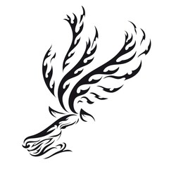 reindeer tattoo design