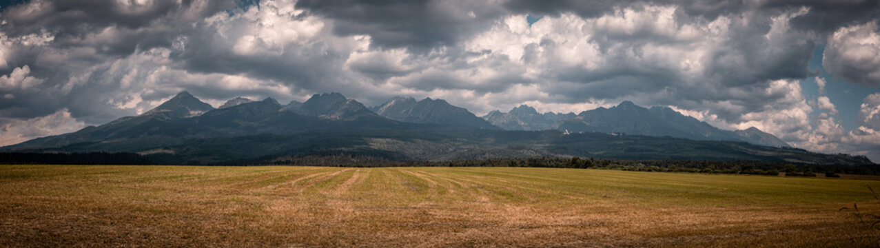 Panorama of the High Tatras mountain range