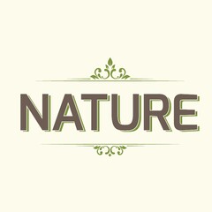 nature text design