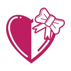 heart with a bow