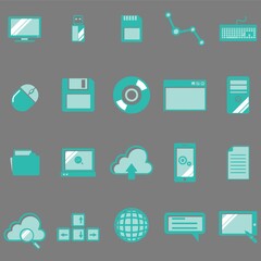 technology icon collection