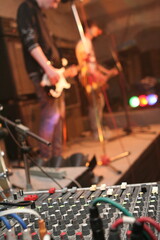 control panel at the concert