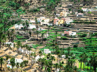 Typical Colored Colonial Spanish Building