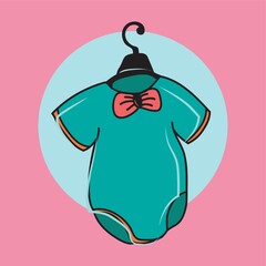 baby suit with bow tie