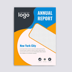 Abstrat Annual Report Cover Design Template.