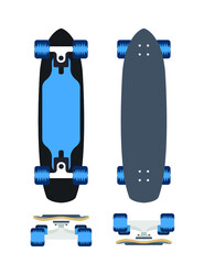 Skateboard vector illustration (Use for helmet, skateboards, stickers, t-shirt, decals typography,logos and design elements)