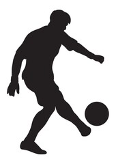 man playing football