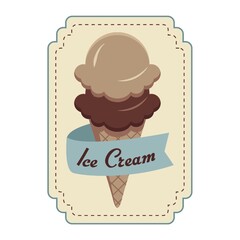 ice cream label