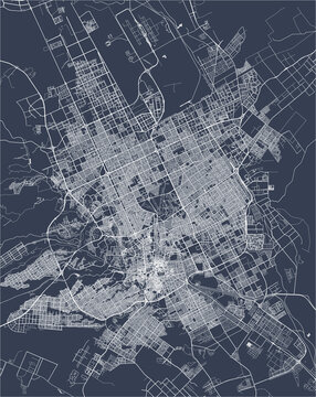 map of the city of Riyadh, Saudi Arabia