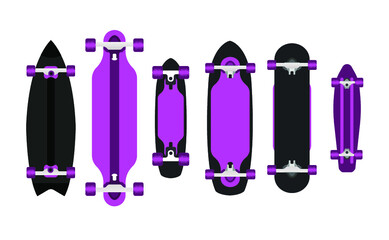 Skate board vector illustration