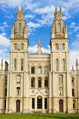 Fototapeta na wymiar All Souls College, Oxford, England, United Kingdom