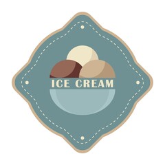 ice cream label