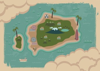 Fototapeta premium green island
