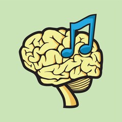 brain music therapy concept
