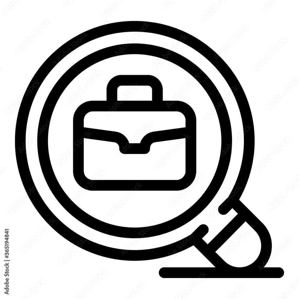 Poster search work place icon. outline search work place vector icon for web design isolated on white backg