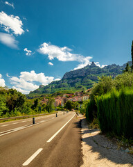 View of the Monastery of Montserrat in Catalonia, near Barcelona