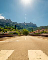 Fototapeta premium View of the Monastery of Montserrat in Catalonia, near Barcelona